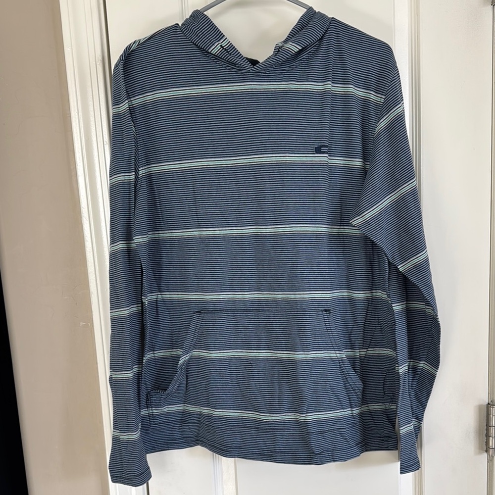 Oakley Blue and White Casual Hoodie Sweatshirt / A31